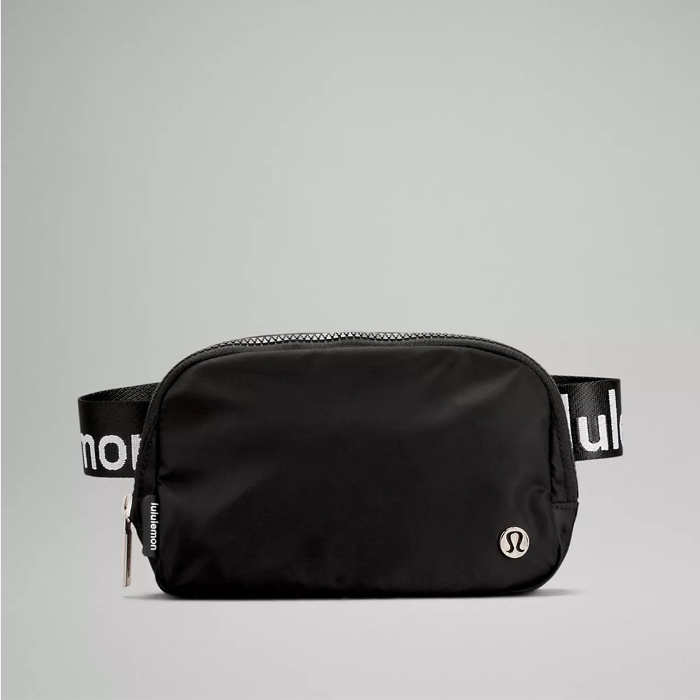 NWT Lululemon Belt Bag - Black with White Wordmark
